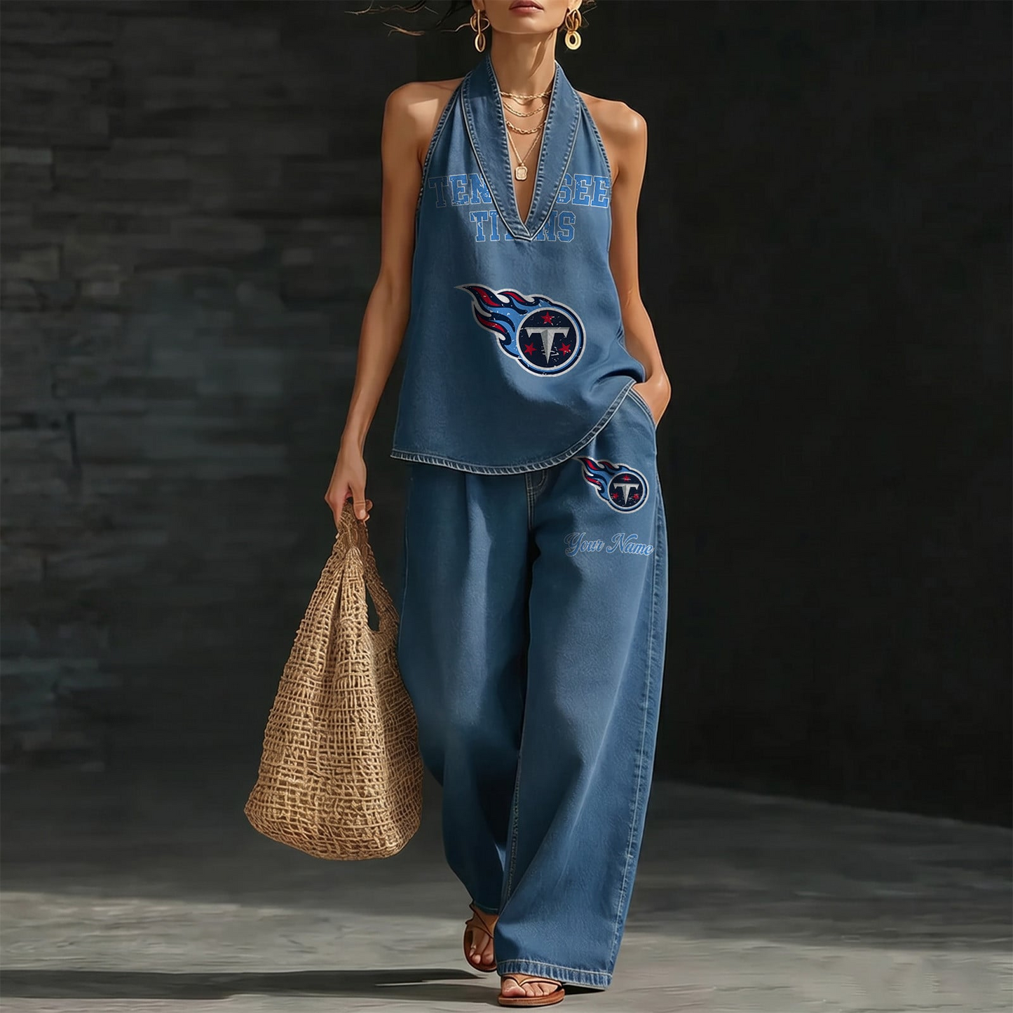 TEN x NFL Women's Vintage Washed Denim Suit DATND TANTD 030626