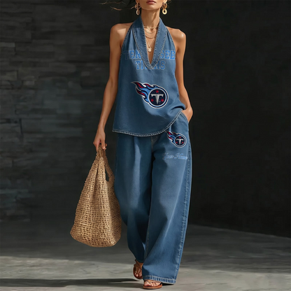 TEN x NFL Women's Vintage Washed Denim Suit DATND TANTD 030626
