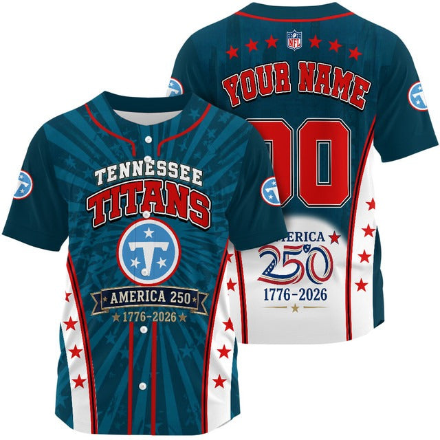 TT x NFL 250 Years of Freedom 1776-2026 Baseball Jersey 170626