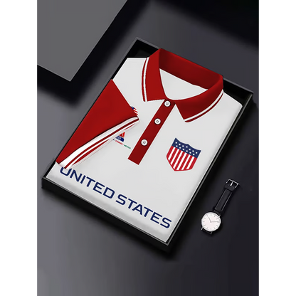 USA Print Soccer Polo Shirt V1 DATND TANTD 040626