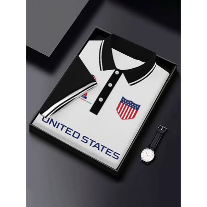 USA Print Soccer Polo Shirt V1 DATND TANTD 040626