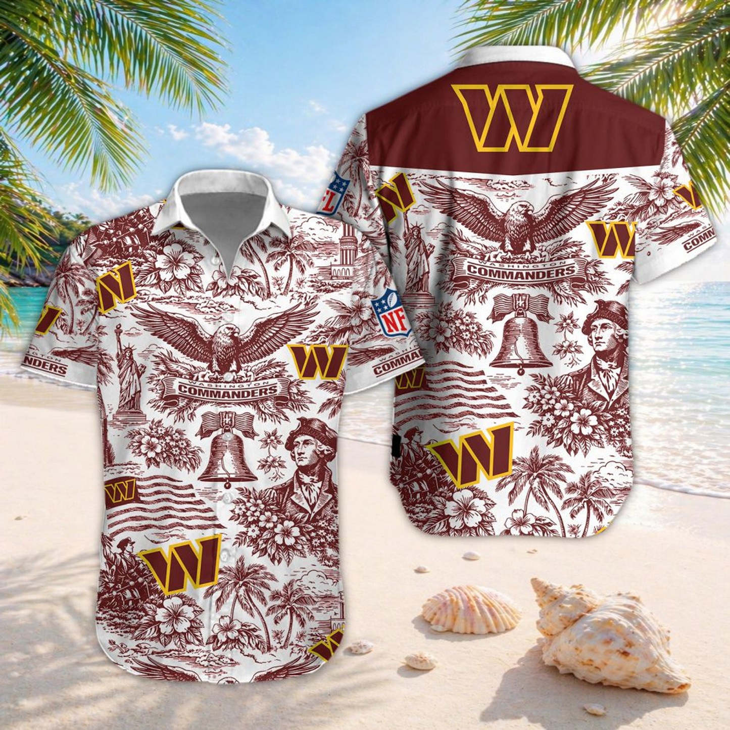 WAS x NFL Hawaiian Shirt 2006