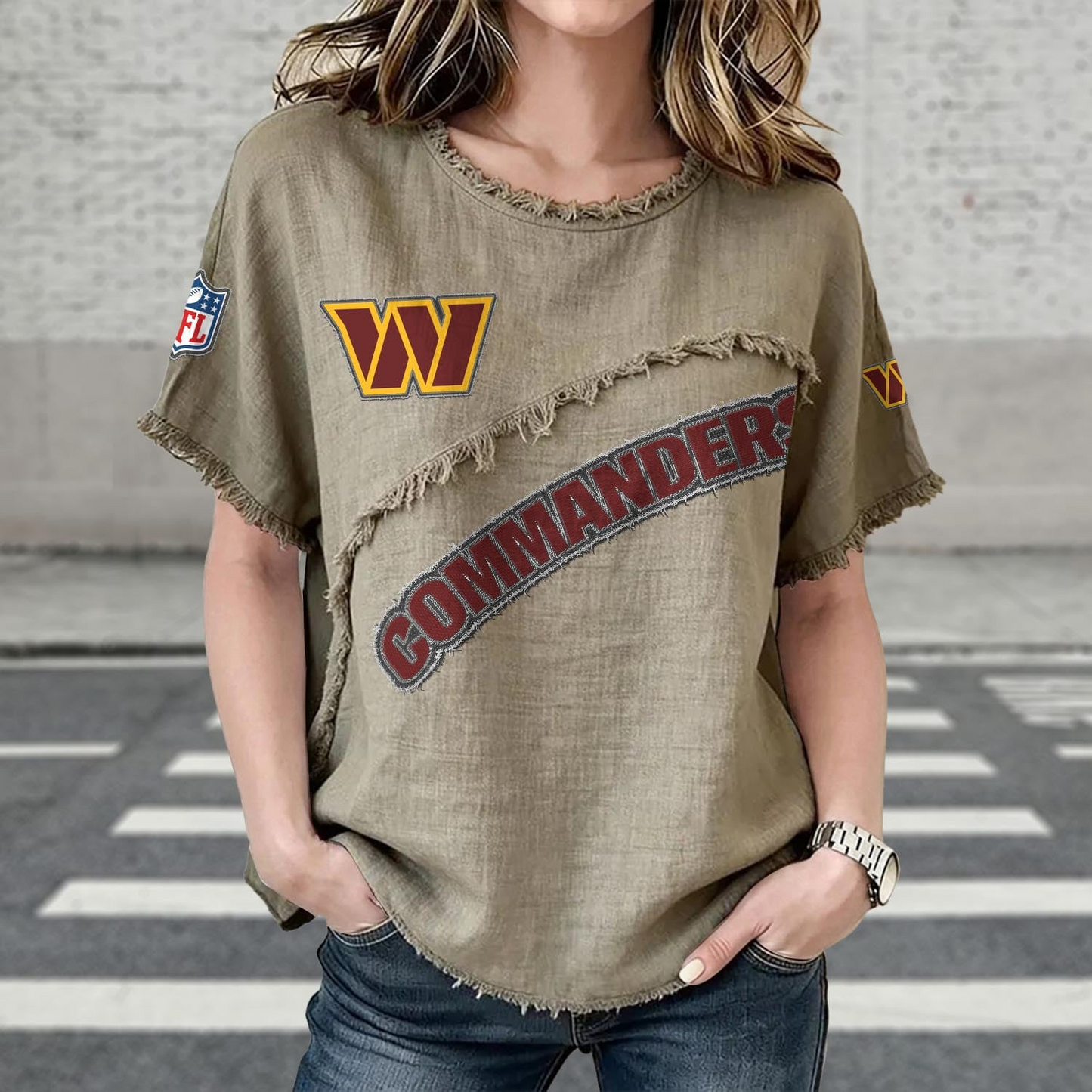 WAS x NFL Womenƒ??s Vintage O-Neck 2905 DatND DVT