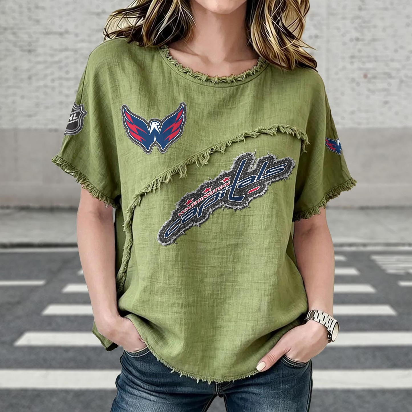 WSH x NHL Womenƒ??s Vintage O-Neck 2905 DatND DVT
