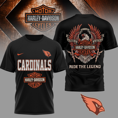ARI Premium NFL 122 Year Harley Davidson 3D Shirt 2603 DatND DVT
