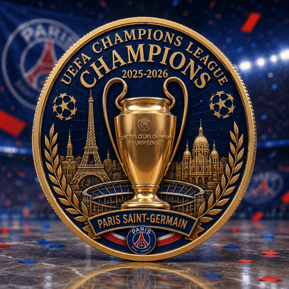 PSG Premium UEFA Champions League 2025/26 Commemorative Coin V1 DatND DVT