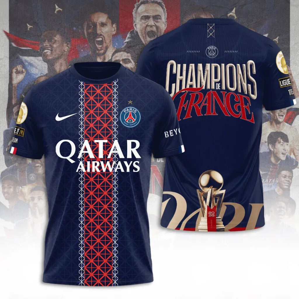 PSG Champions De France 2026 3D Shirt V1 DatND DVT 3105
