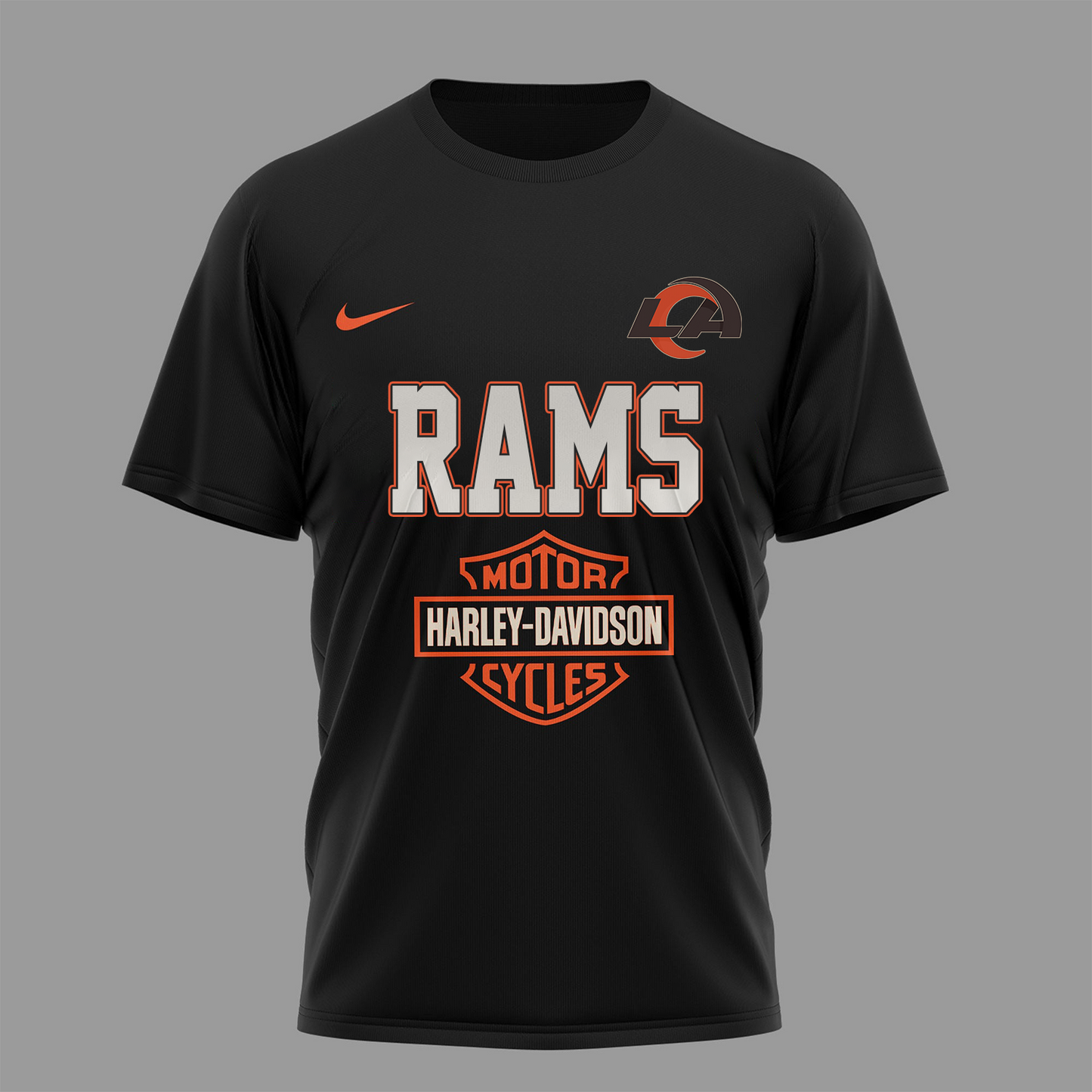 LAR Premium NFL 122 Year Harley Davidson 3D Shirt 2603 DatND DVT