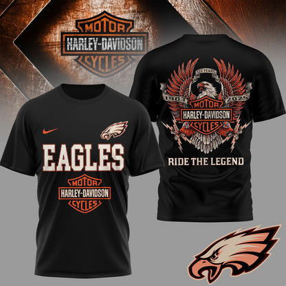 PHI Premium NFL 122 Year Harley Davidson 3D Shirt 2603 DatND DVT