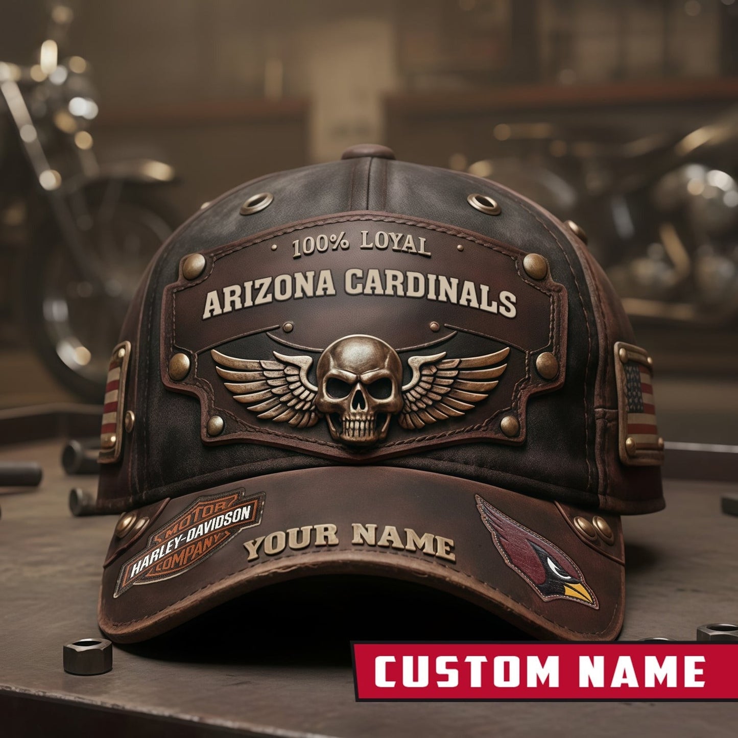 Premium NFL X ARI Harley-Davi Vintage Cap NDT NHM