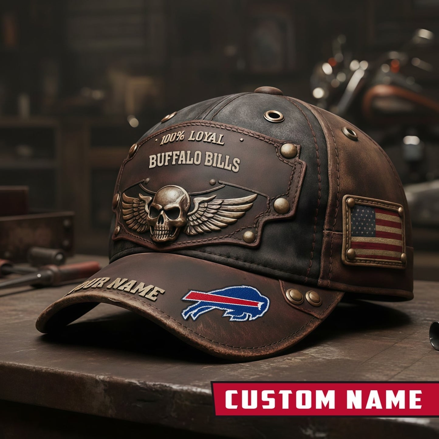 Premium NFL X BUF Harley-Davi Vintage Cap NDT NHM