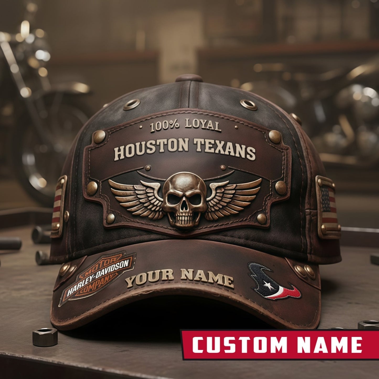 Premium NFL X HOU Harley-Davi Vintage Cap NDT NHM