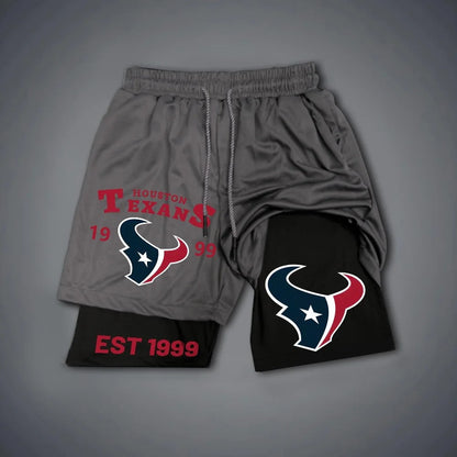 PREMIUM NFL X HOU Multicolored Pure GYM Shorts NDT NHM