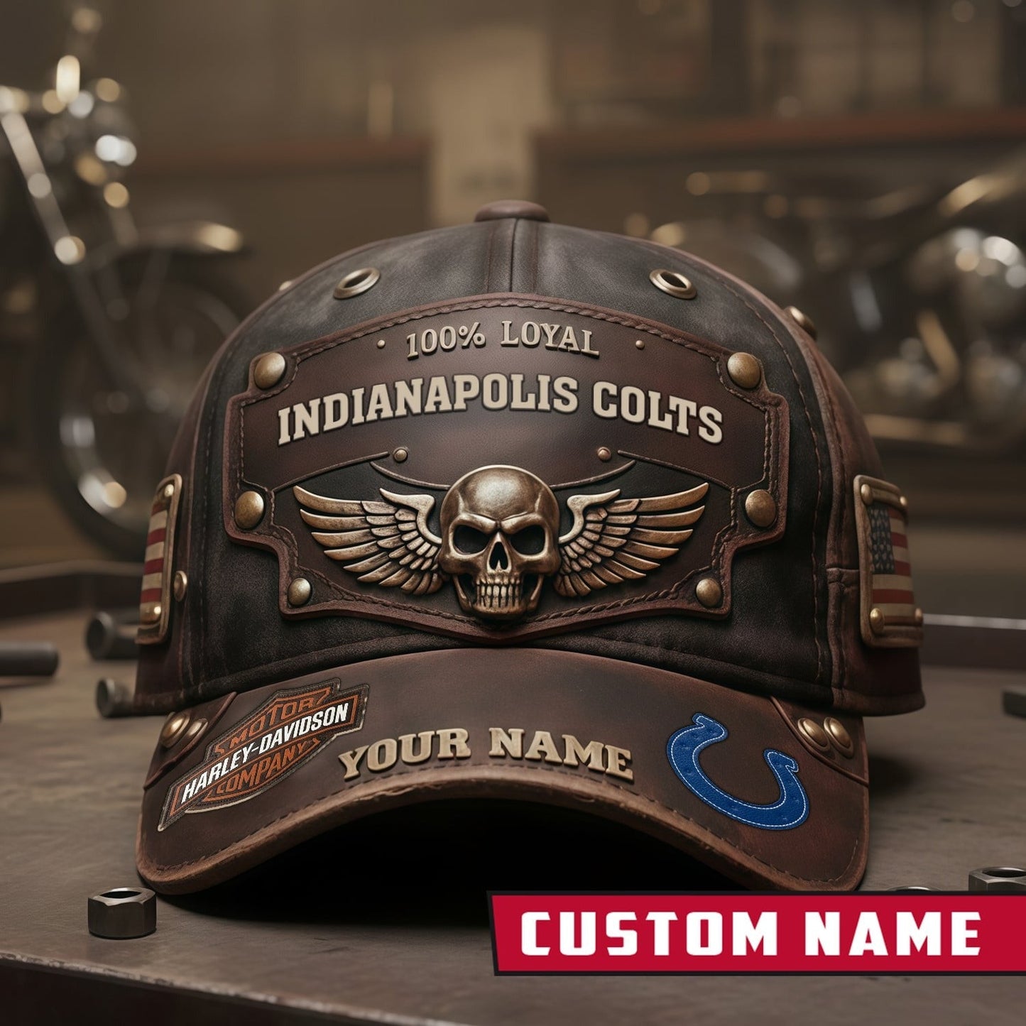 Premium NFL X IND Harley-Davi Vintage Cap NDT NHM