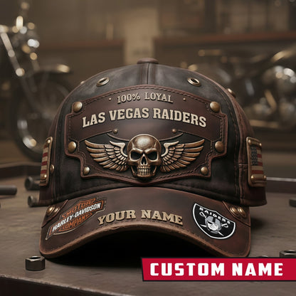 Premium NFL X LV Harley-Davi Vintage Cap NDT NHM