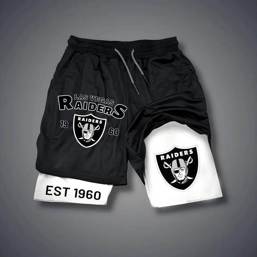 PREMIUM NFL X LV Multicolored Pure GYM Shorts NDT NHM