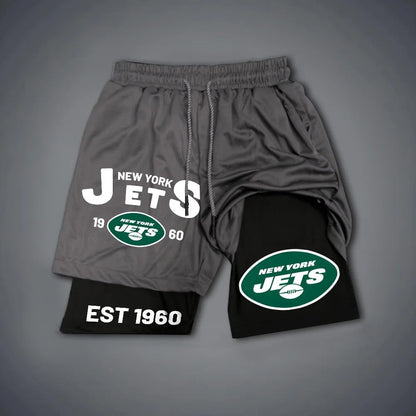 PREMIUM NFL X NYJ Multicolored Pure GYM Shorts NDT NHM