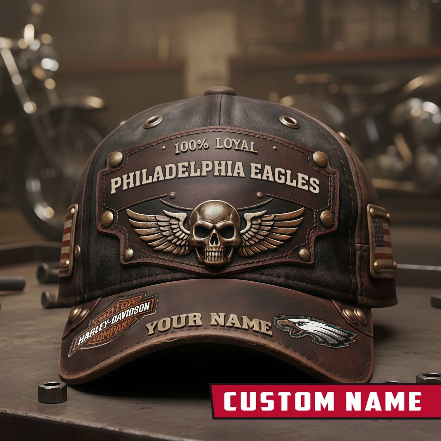 Premium NFL X PHI Harley-Davi Vintage Cap NDT NHM
