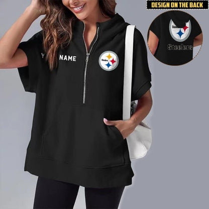 PREMIUM NFL X PS Short Sleeve Hooded Sweatshirt NDT LVH
