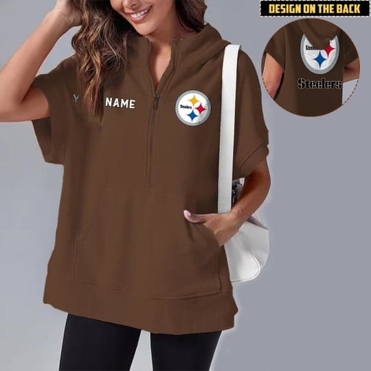 PREMIUM NFL X PS Short Sleeve Hooded Sweatshirt NDT LVH