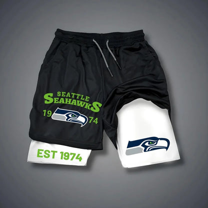 PREMIUM NFL X SEA Multicolored Pure GYM Shorts NDT NHM